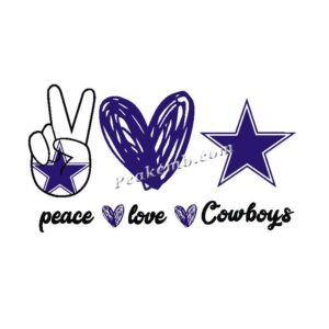 wholesale peace love w/ cowboys log …