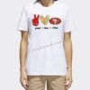 wholesale peace love w/ 49ers logo design nfl heat iron on Transfer 2 368Peakxf 2107179