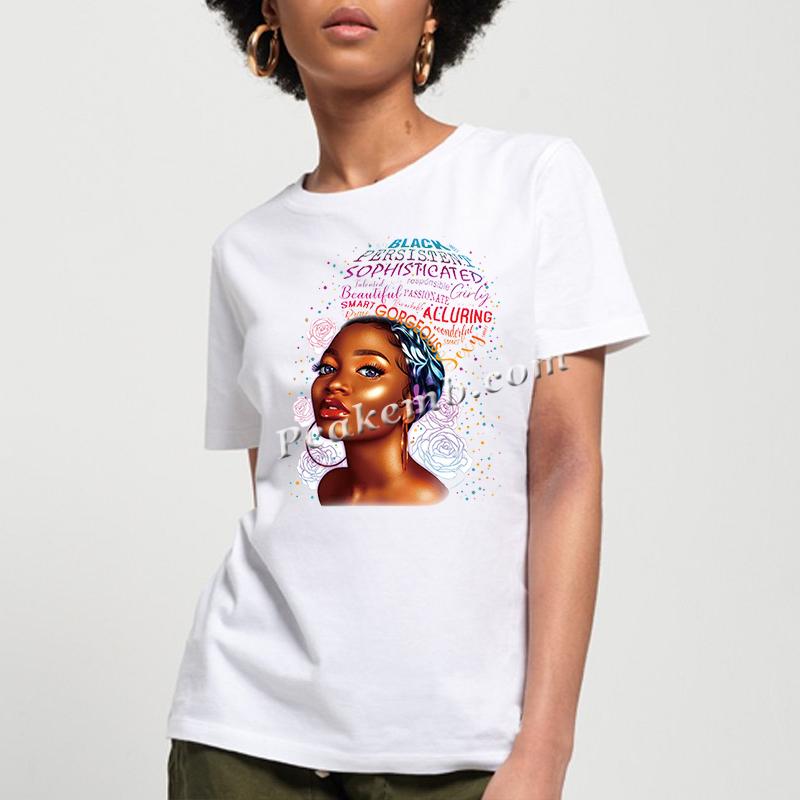 wholesale afro girl w/ Motivational words heat Transfer vinyl design fit for tshirt hat bag etc. 4 wholesale afro girl w/ Motivational words heat Transfer vinyl design fit for tshirt hat bag etc. - Image 2