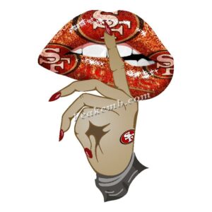 wholesale finger on lips w/ 49ers l …
