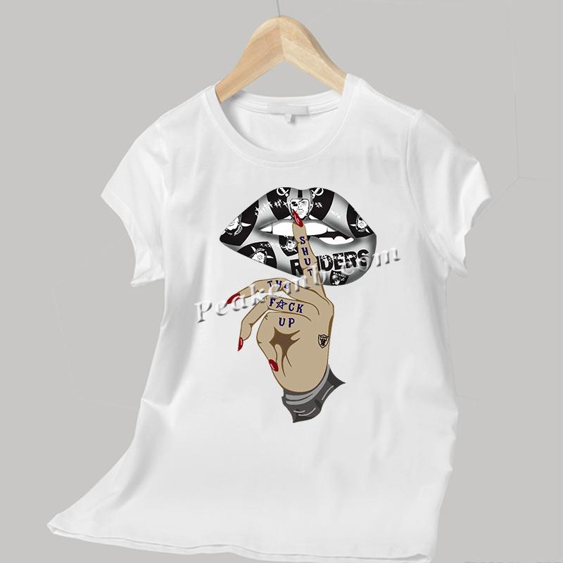 wholesale finger on lips w/ raiders logo design nfl heat iron on Transfer 5 wholesale finger on lips w/ raiders logo design nfl heat iron on Transfer - Image 3