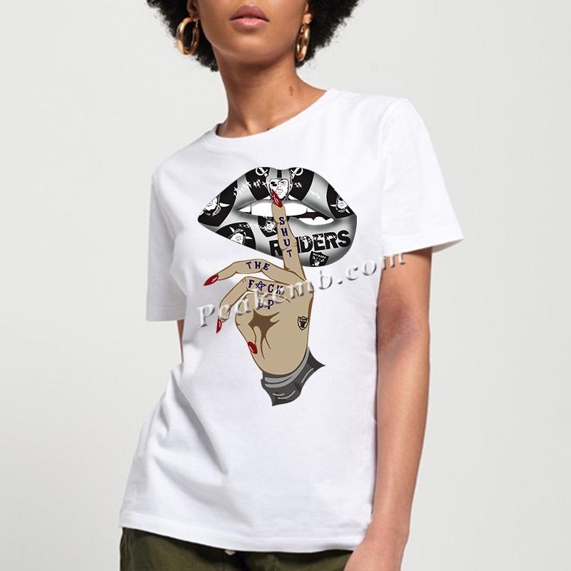 wholesale finger on lips w/ raiders logo design nfl heat iron on Transfer 4 wholesale finger on lips w/ raiders logo design nfl heat iron on Transfer - Image 2