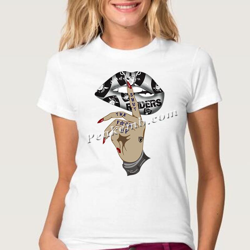wholesale finger on lips w/ raiders logo design nfl heat iron on Transfer 3 wholesale finger on lips w/ raiders logo design nfl heat iron on Transfer