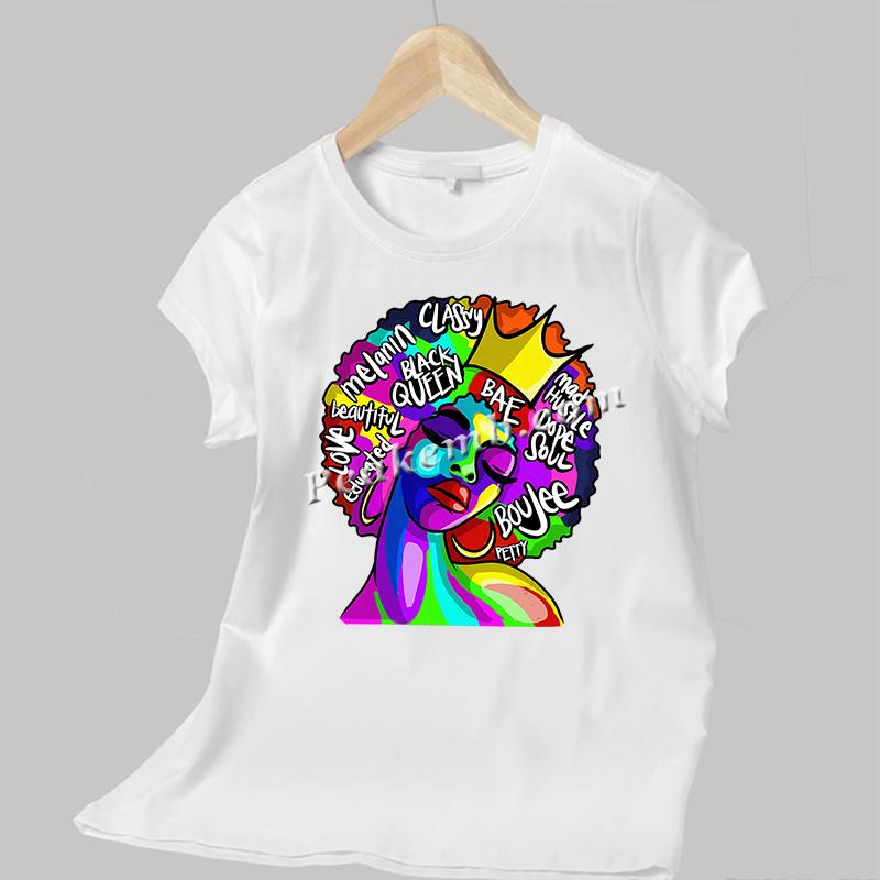 wholesale Colorful Afro girl w/ crown heat Transfer vinyl design fit for tshirt hat bag etc. 6 wholesale Colorful Afro girl w/ crown heat Transfer vinyl design fit for tshirt hat bag etc. - Image 4