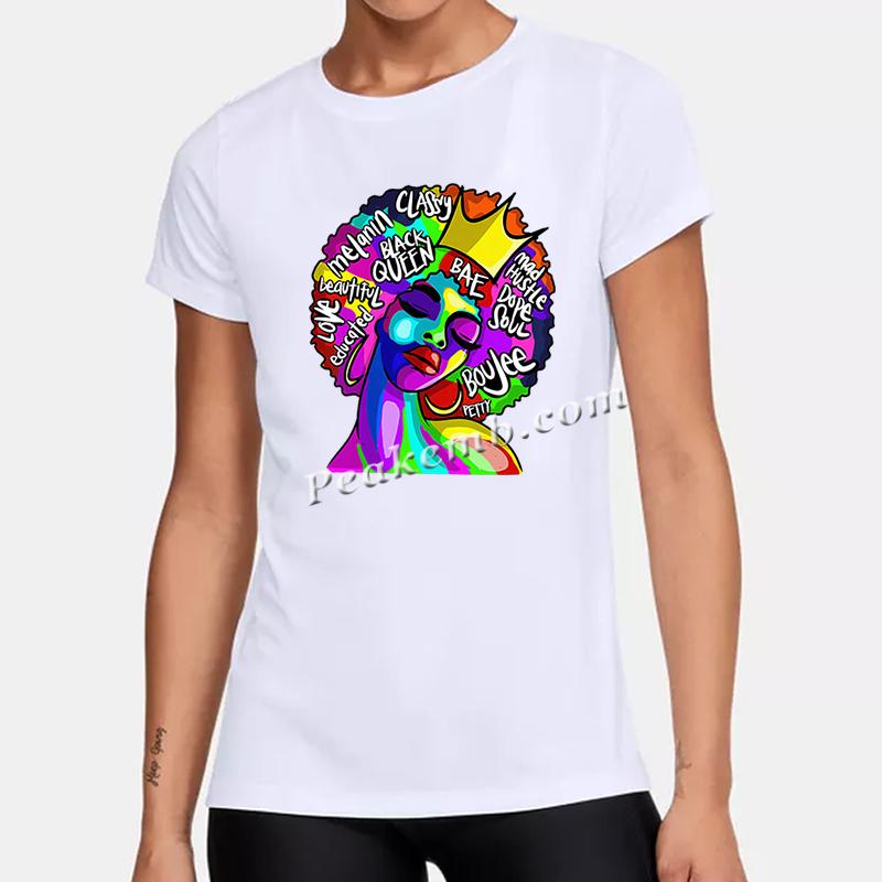 wholesale Colorful Afro girl w/ crown heat Transfer vinyl design fit for tshirt hat bag etc. 5 wholesale Colorful Afro girl w/ crown heat Transfer vinyl design fit for tshirt hat bag etc. - Image 3
