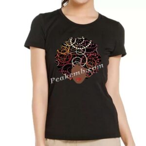 wholesale abstract afro girl heat T &hellip;