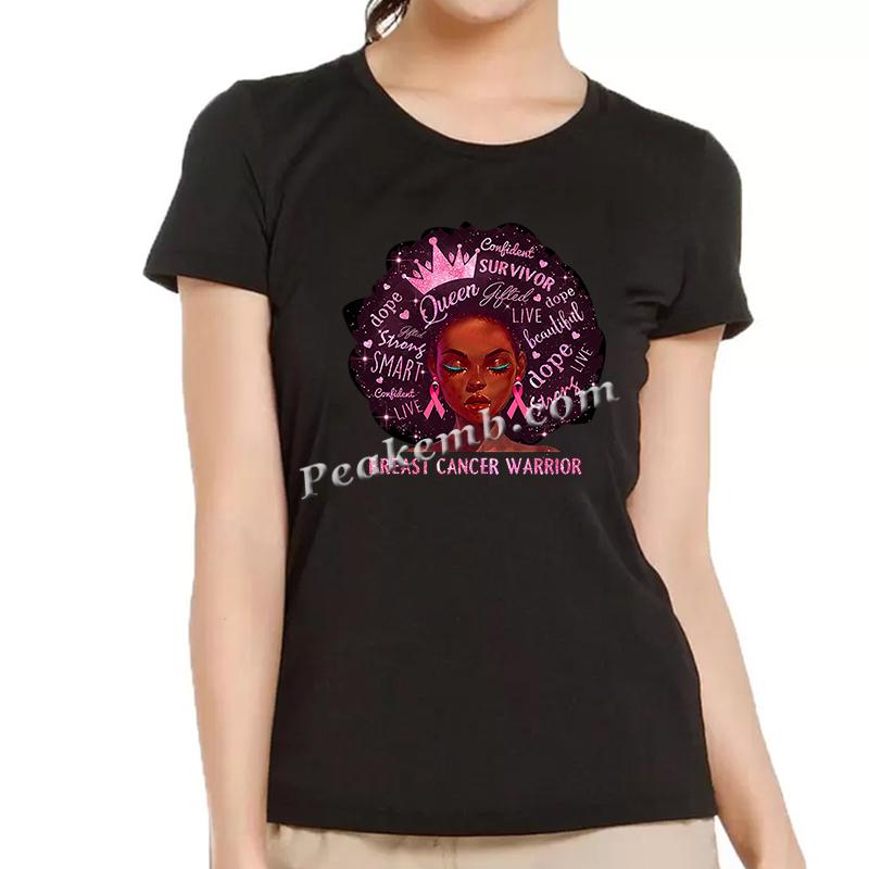 wholesale afro girl w/ "breast cancer warrior" heat Transfer vinyl design fit for tshirt hat bag etc. 5 wholesale afro girl w/ "breast cancer warrior" heat Transfer vinyl design fit for tshirt hat bag etc. - Image 3