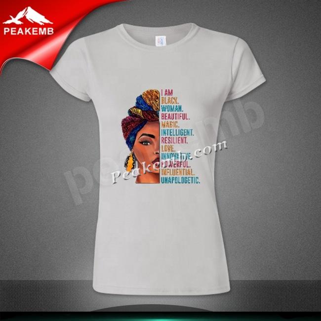 wholesale Custom Black Woman Design Heat Transfer T-shirt Vinyl 3 wholesale Custom Black Woman Design Heat Transfer T-shirt Vinyl