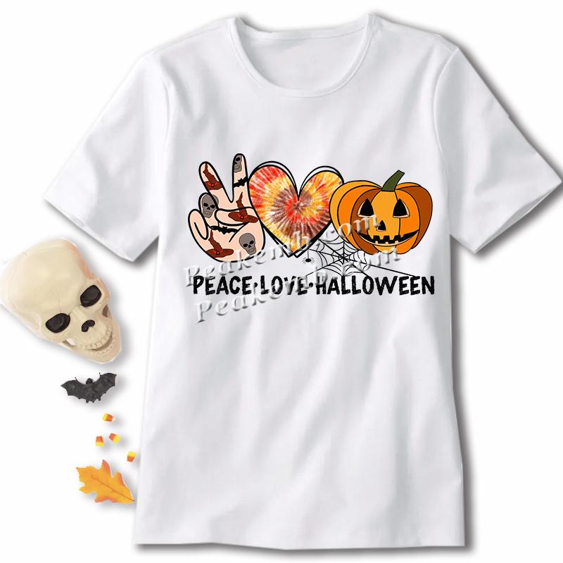 wholesale Garment accessories holiday t shirt decoration peace love halloween cheap iron on heat press transfer printing 5 wholesale Garment accessories holiday t shirt decoration peace love halloween cheap iron on heat press transfer printing - Image 3