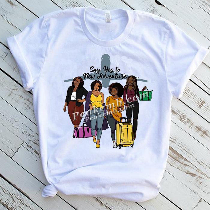 wholesale Trending fashion t shirt design say yes to new adventure afro girl catch flight iron on heat transfer sticker 3 wholesale Trending fashion t shirt design say yes to new adventure afro girl catch flight iron on heat transfer sticker