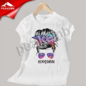 wholesale Dog Mom Iron on Messy Bun &hellip;