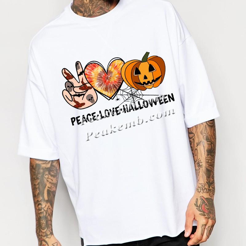 wholesale Garment accessories holiday t shirt decoration peace love halloween cheap iron on heat press transfer printing 4 wholesale Garment accessories holiday t shirt decoration peace love halloween cheap iron on heat press transfer printing - Image 2