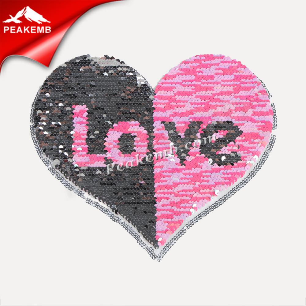 wholesale Free embroidery patterns customized reversible sequin patch 6 wholesale Free embroidery patterns customized reversible sequin patch - Image 4
