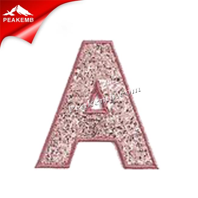 wholesale Iron on Embroidery Glitter Letter Patch For Garment Accessory 6 wholesale Iron on Embroidery Glitter Letter Patch For Garment Accessory - Image 4
