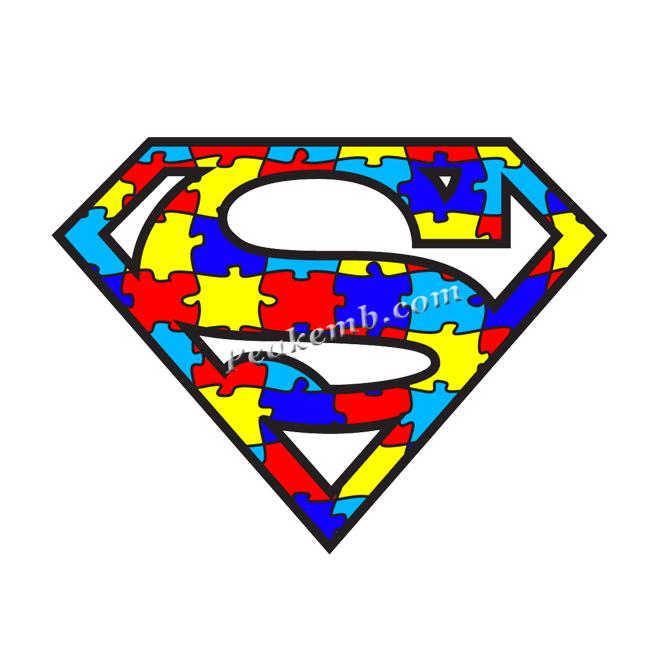 wholesale Custom Autism Embroidery Patch Iron on for Clothing 6 wholesale Custom Autism Embroidery Patch Iron on for Clothing - Image 4