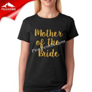 wholesale T-Shirt Bride Gold Glitte &hellip;