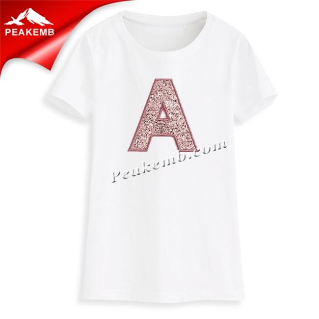 wholesale Iron on Embroidery Glitter Letter Patch For Garment Accessory 4 wholesale Iron on Embroidery Glitter Letter Patch For Garment Accessory - Image 2