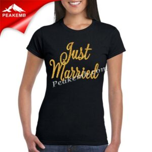 wholesale Just Married glitter iron &hellip;