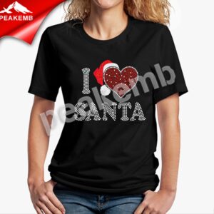New Designed I love Santa Glitter I &hellip;