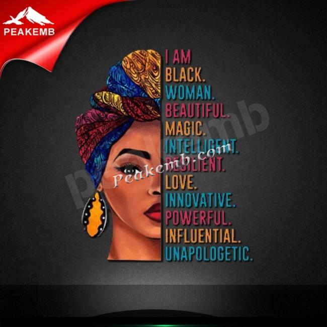 wholesale Custom Black Woman Design Heat Transfer T-shirt Vinyl 5 wholesale Custom Black Woman Design Heat Transfer T-shirt Vinyl - Image 3