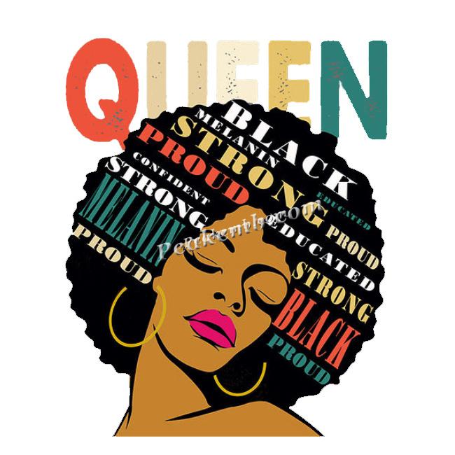 wholesale Best deal hot sale black melanin queen proud afro custom design heat press transfer printing 6 wholesale Best deal hot sale black melanin queen proud afro custom design heat press transfer printing - Image 4