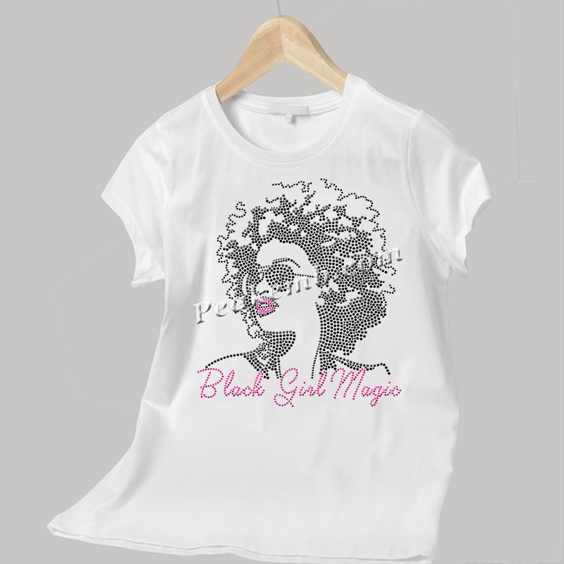 wholesale wear glasses Afro black girl magic design heat iron on transers for tshirt hat etc. 4 wholesale wear glasses Afro black girl magic design heat iron on transers for tshirt hat etc. - Image 2