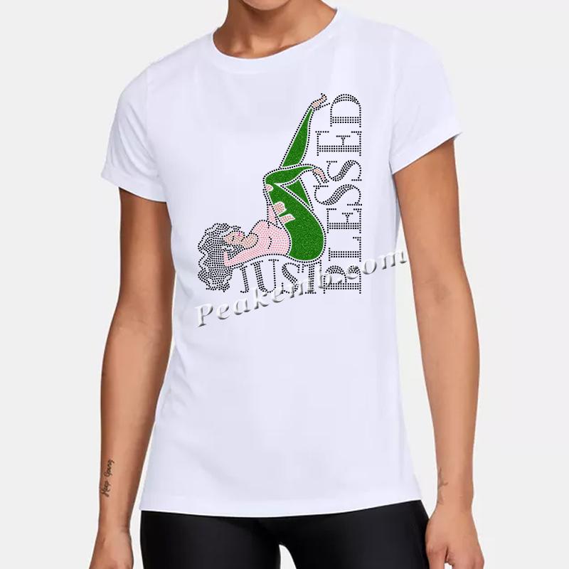 wholesale Afro girl JUST BLESSED green heat iron on transers for tshirt hat etc. 6 wholesale Afro girl JUST BLESSED green heat iron on transers for tshirt hat etc. - Image 4