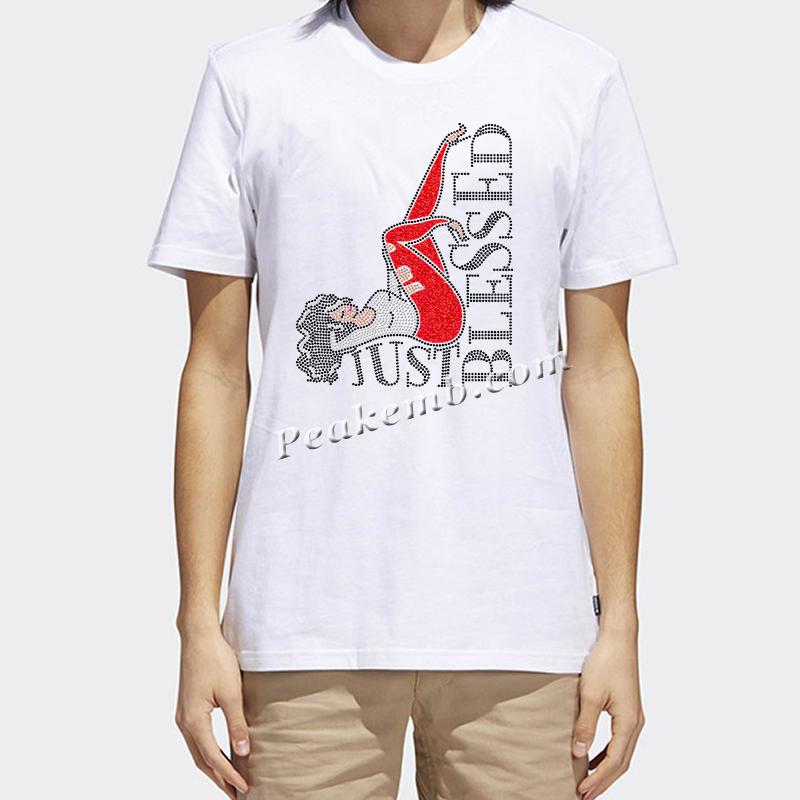 wholesale girl JUST BLESSED red design heat iron on transers for tshirt hat etc. 7 wholesale girl JUST BLESSED red design heat iron on transers for tshirt hat etc. - Image 5