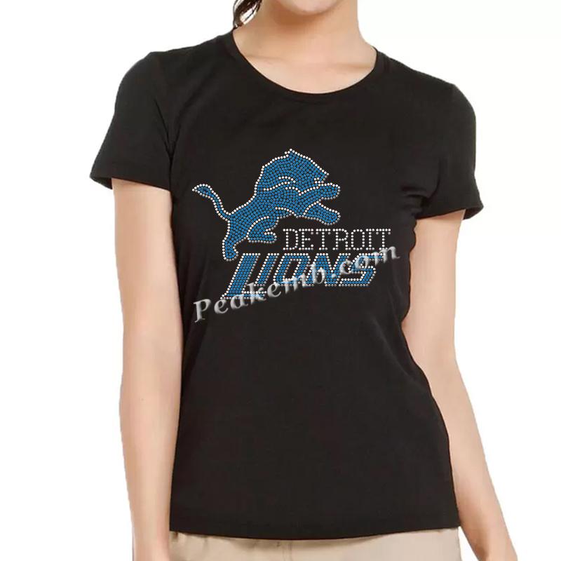 wholesale lion logo w/ DETROIT letters rhinestone iron on transers for tshirt hat etc. 7 wholesale lion logo w/ DETROIT letters rhinestone iron on transers for tshirt hat etc. - Image 5