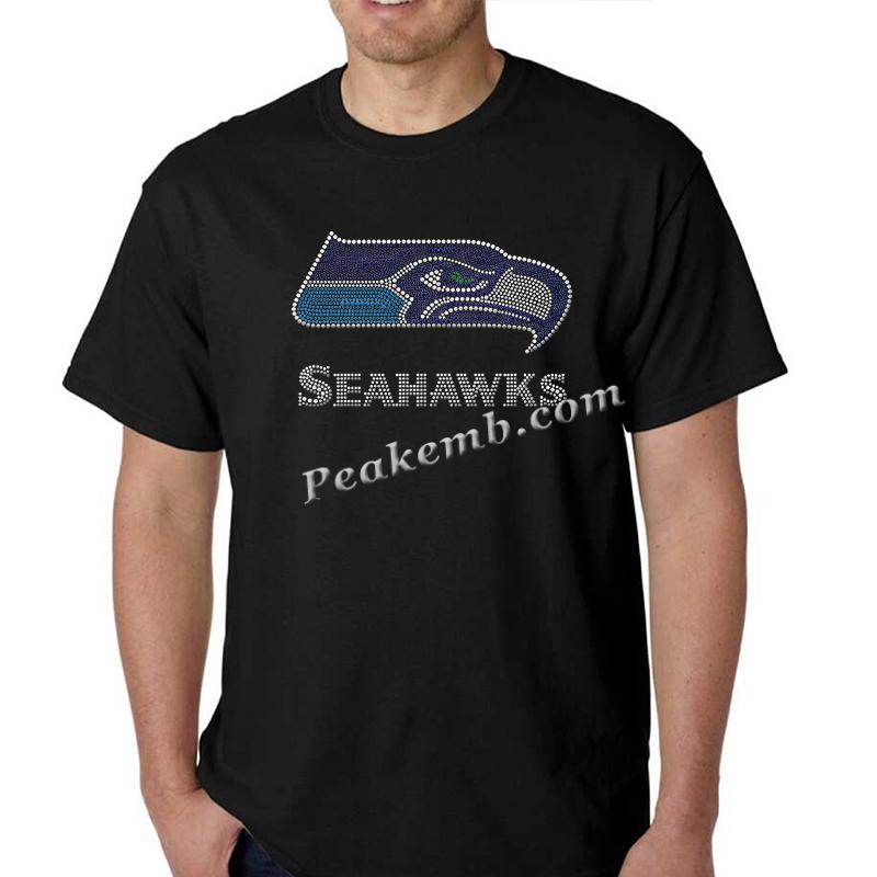 wholesale seahawks logo w/ letters rhinestone iron on transers for tshirt hat etc. 6 wholesale seahawks logo w/ letters rhinestone iron on transers for tshirt hat etc. - Image 4