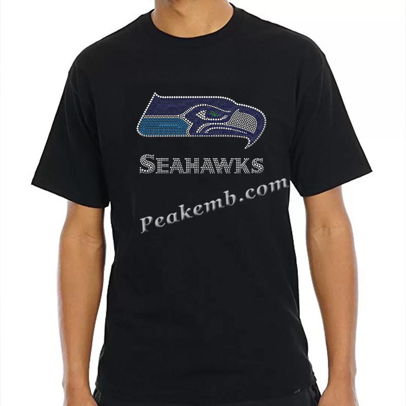 wholesale seahawks logo w/ letters rhinestone iron on transers for tshirt hat etc. 7 wholesale seahawks logo w/ letters rhinestone iron on transers for tshirt hat etc. - Image 5