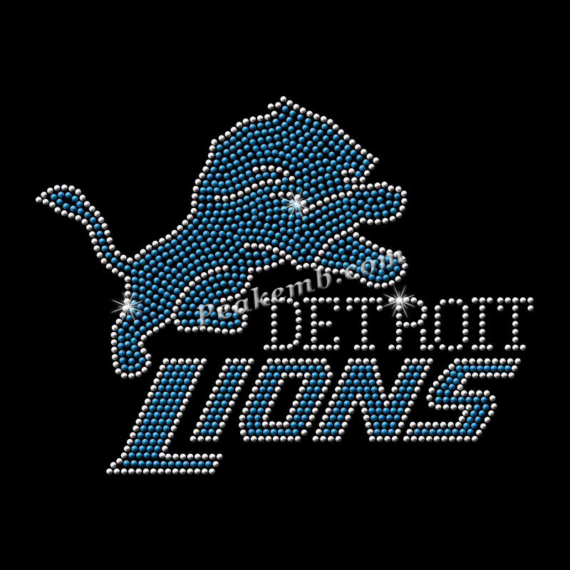 wholesale lion logo w/ DETROIT letters rhinestone iron on transers for tshirt hat etc. 8 wholesale lion logo w/ DETROIT letters rhinestone iron on transers for tshirt hat etc. - Image 6