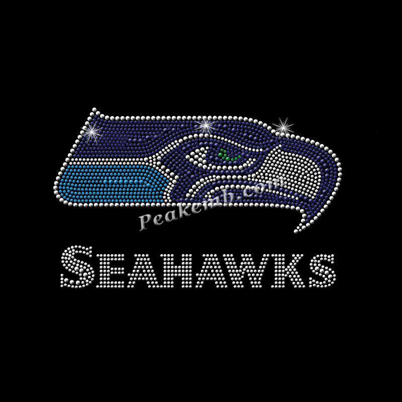 wholesale seahawks logo w/ letters rhinestone iron on transers for tshirt hat etc. 8 wholesale seahawks logo w/ letters rhinestone iron on transers for tshirt hat etc. - Image 6