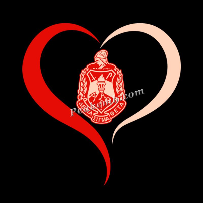 wholesale heart Delta Sigma Theta design iron on transfers for tshirt hat etc 8 wholesale heart Delta Sigma Theta design iron on transfers for tshirt hat etc - Image 6