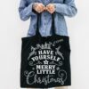 wholesale HAVE YOURSELF MERRY LITTLE xmas rhinestone letters iron on transfers 2 104