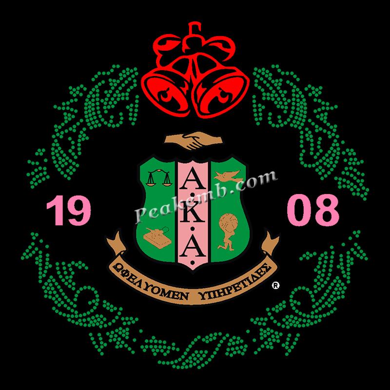 Alpha Kappa Alpha (??????) & bell christmas design iron on heat transfers 8 Alpha Kappa Alpha (??????) & bell christmas design iron on heat transfers - Image 6