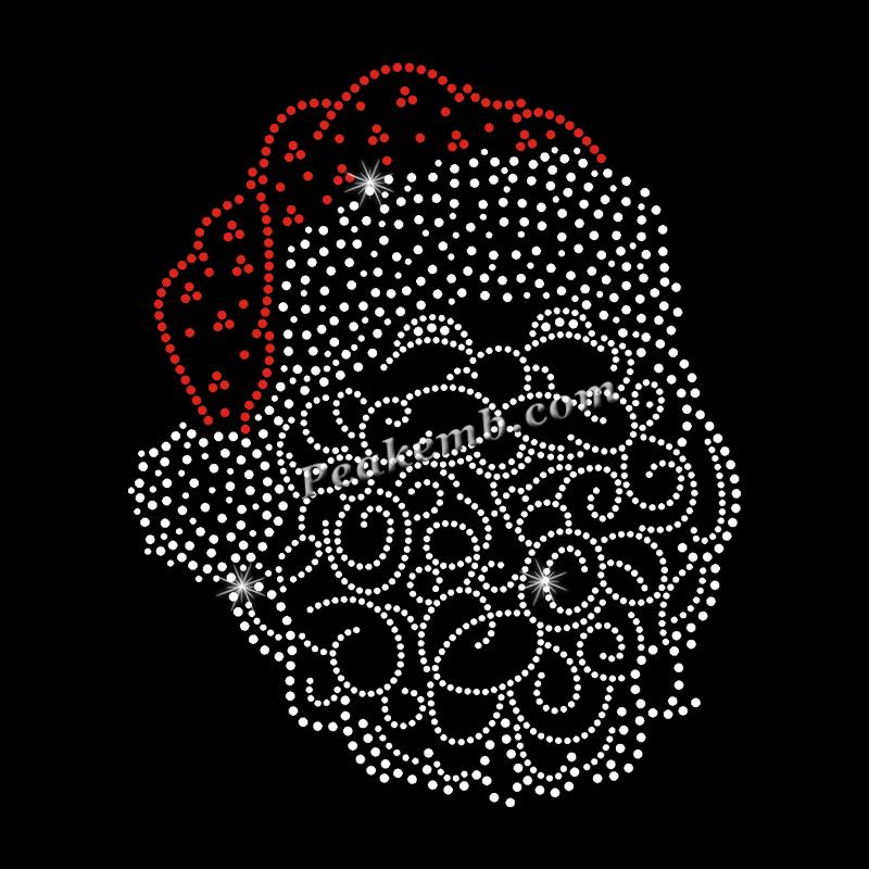 santa face design xmas rhinestone iron on transfers 8 santa face design xmas rhinestone iron on transfers - Image 6