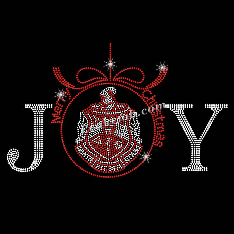 christmas JOY rhinestone letters w/ Delta Sigma Theta (??????) logo iron on transfers 8 christmas JOY rhinestone letters w/ Delta Sigma Theta (??????) logo iron on transfers - Image 6