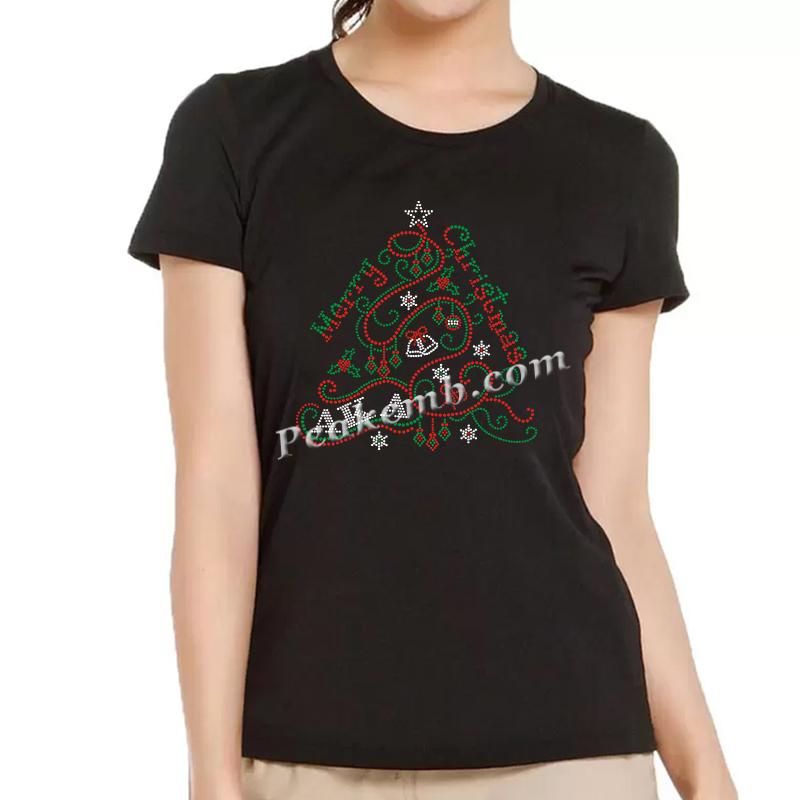 AKA rhinestone letters christmas tree design iron on transfers 4 AKA rhinestone letters christmas tree design iron on transfers - Image 2