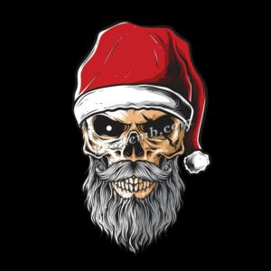 wholesale Bearded skull w/ christma …