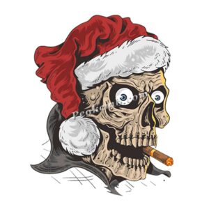 wholesale smoking skull w/ christma …
