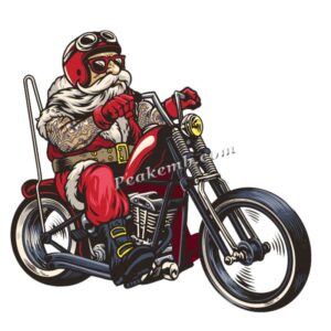 wholesale  santa riding a motorcycl …