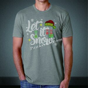 Let it snow christmas rhinestone ir &hellip;