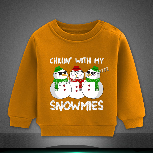 3 snowmen "chillin' with my.." christmas heat iron on transfers for tshirt etc. 5 3 snowmen "chillin' with my.." christmas heat iron on transfers for tshirt etc. - Image 3