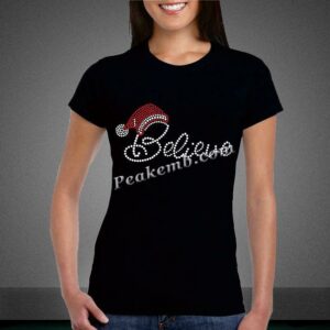 believe w/ santa hat christmas rhin &hellip;