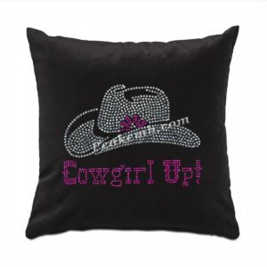 cowgirl up letters w/ hat iron on r &hellip;