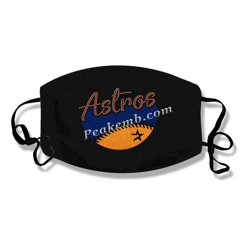 astros rhinestone letters baseball design iron on heat transfer 5 astros rhinestone letters baseball design iron on heat transfer - Image 3