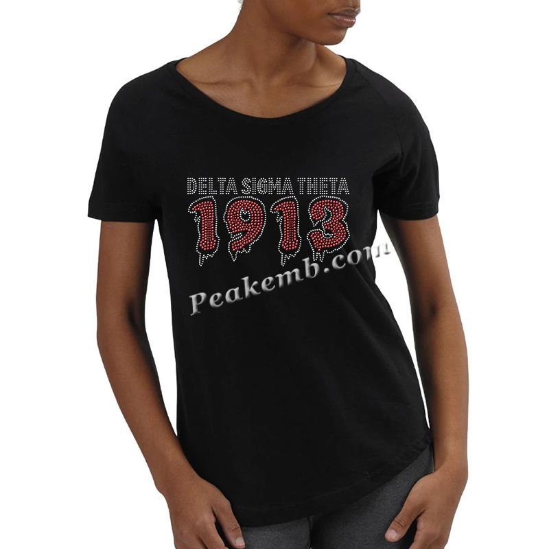1913 Delta Sigma Theta letters design rhinestone iron on transfer 7 1913 Delta Sigma Theta letters design rhinestone iron on transfer - Image 5