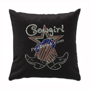cowgirl w/ boots iron on rhinestone &hellip;