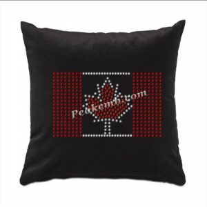 Maple leaf iron on rhinestone trans &hellip;